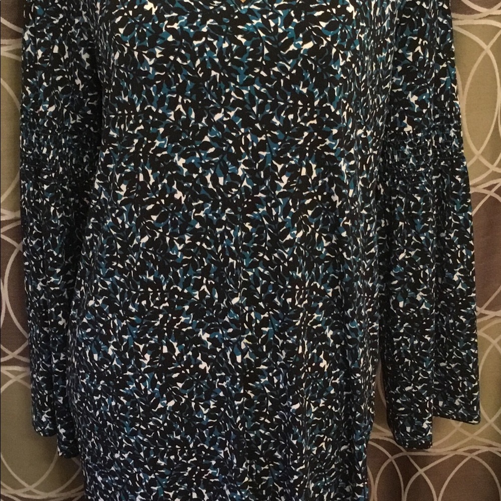 MICHAEL Michael Kors Deep Teal Leaf Dress NWT Med - Picture 6 of 8